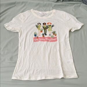 Cream Shirt with Graphic Design